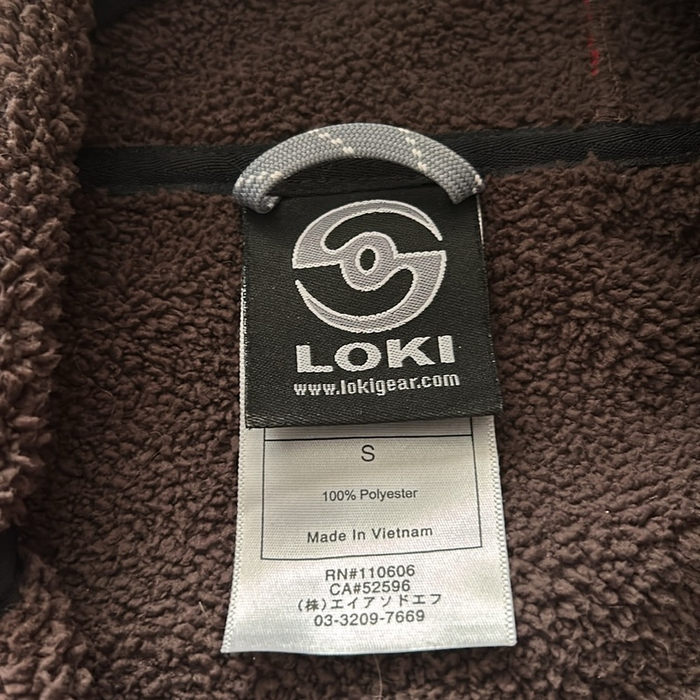 Loki Womens S All In One Red Softshell Jacket Brown Fleece Lined Mitten Sleeves - Picture 3 of 11